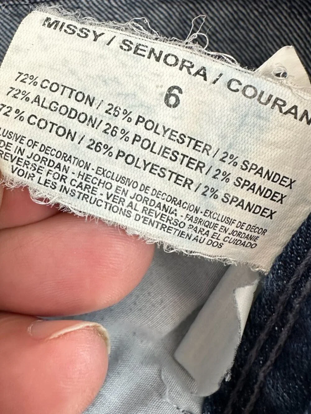 GLORIA VANDERBILD AMANDA BLUE CAPRI CUFFED WOMENS JEANS SIZE 6